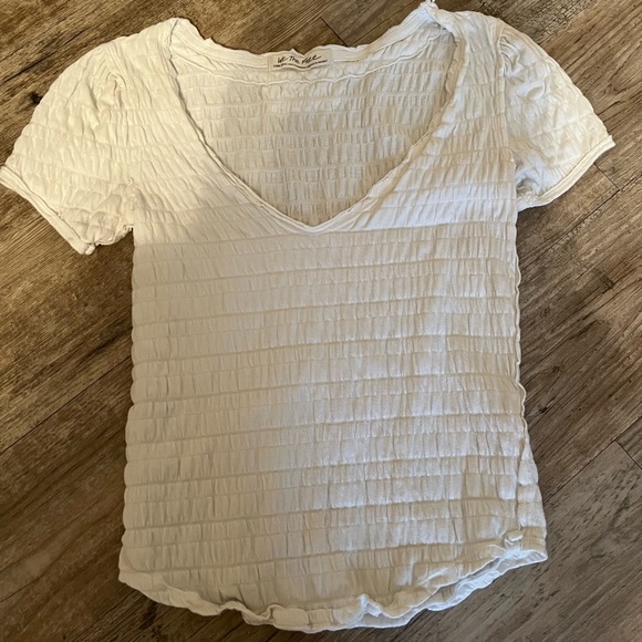 Free People Sugar Cube Tee in Optic white - Picture 3 of 6
